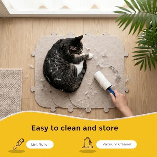 Cream double layer felt cat cave — photo 5