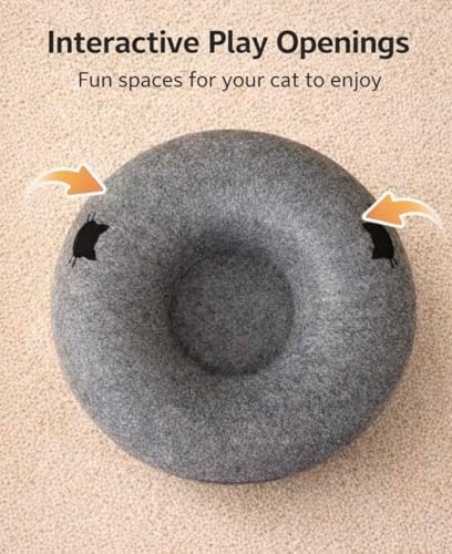 Large felt hideaway donut cat house — photo 4