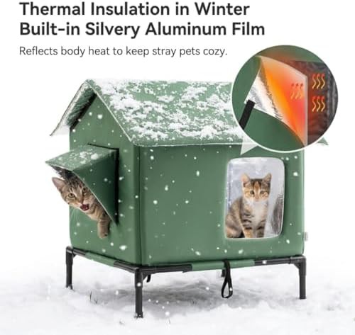 Large insulated weatherproof tent for feral cats — photo 3