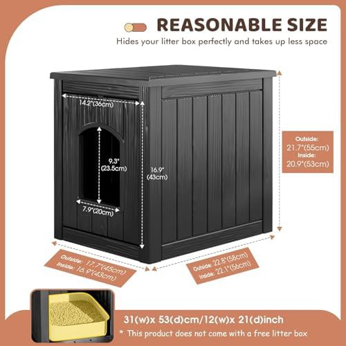 Sturdy insulated resin cat box — photo 4