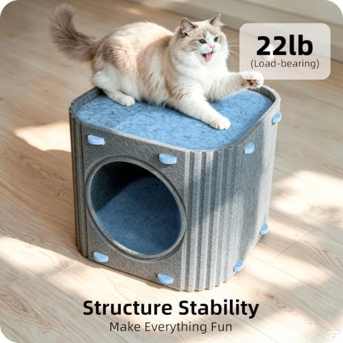 Thick felt scratch resistant cat bed — photo 4
