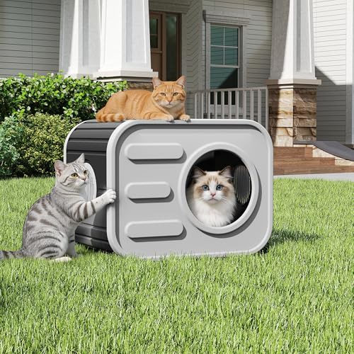 Camera shaped resin outdoor cat shelter