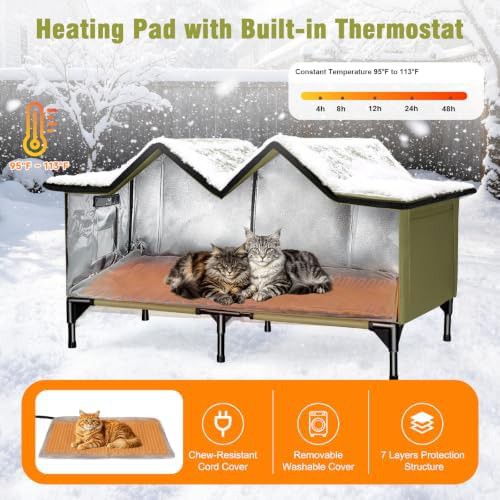 Extra large heated weatherproof cat shelter — photo 3