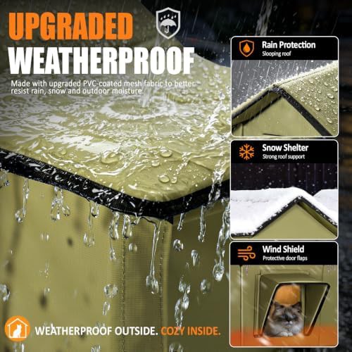 Extra large heated weatherproof cat shelter — photo 4