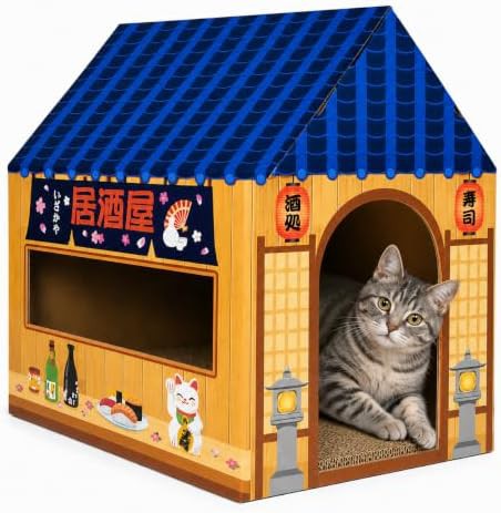 Izakaya bar cardboard cat hideaway
