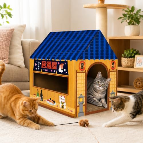 Izakaya bar cardboard cat hideaway — photo 4
