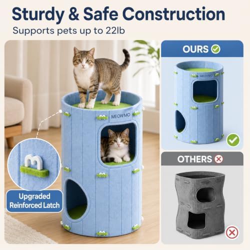 Indoor felt cat house and bed — photo 3