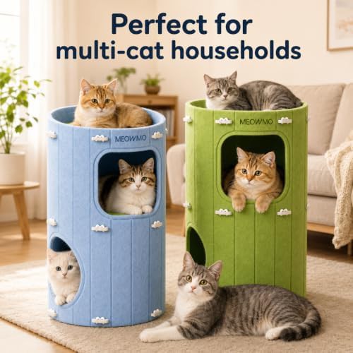 Indoor felt cat house and bed — photo 4