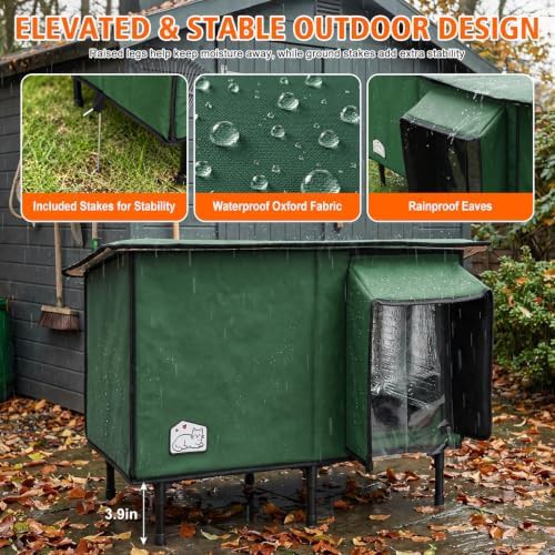 Heated weatherproof outdoor shelter for kittens — photo 3