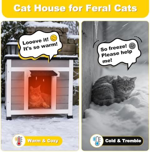 Insulated weatherproof outdoor cat shelter grey — photo 4